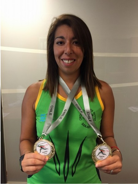 Atleta becada por Puerto San Antonio destaca en Campeonato Sudamericano Máster de Ruta