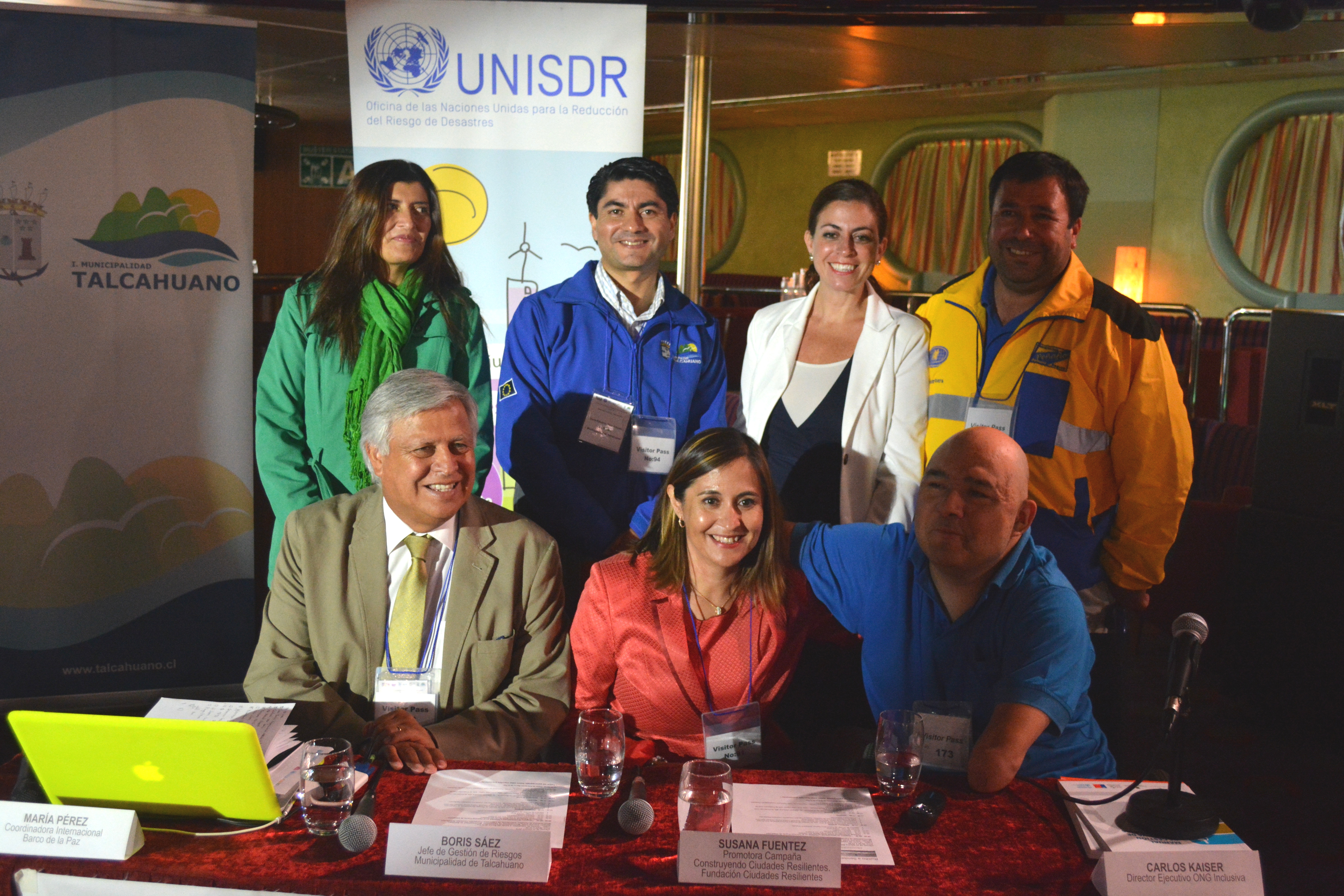 Delegación municipal de Talcahuano asistió a capacitación en “Barco de la Paz”