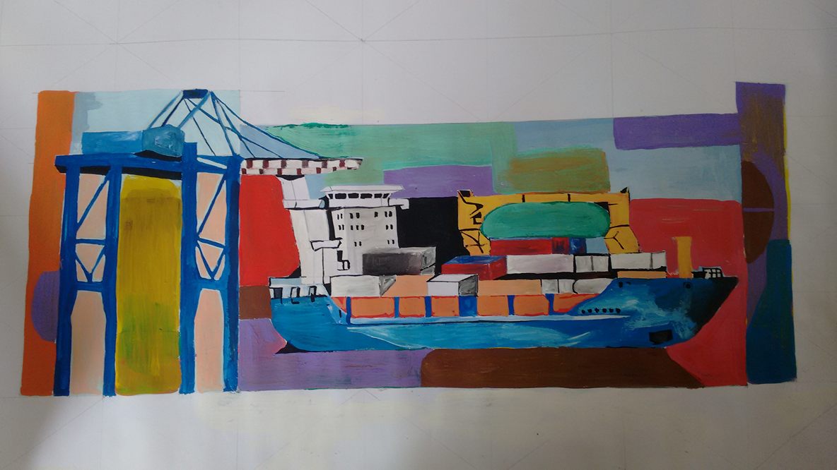 TPS y Fundación Lukas eligen obra que cubrirá mural en uno de los accesos del puerto