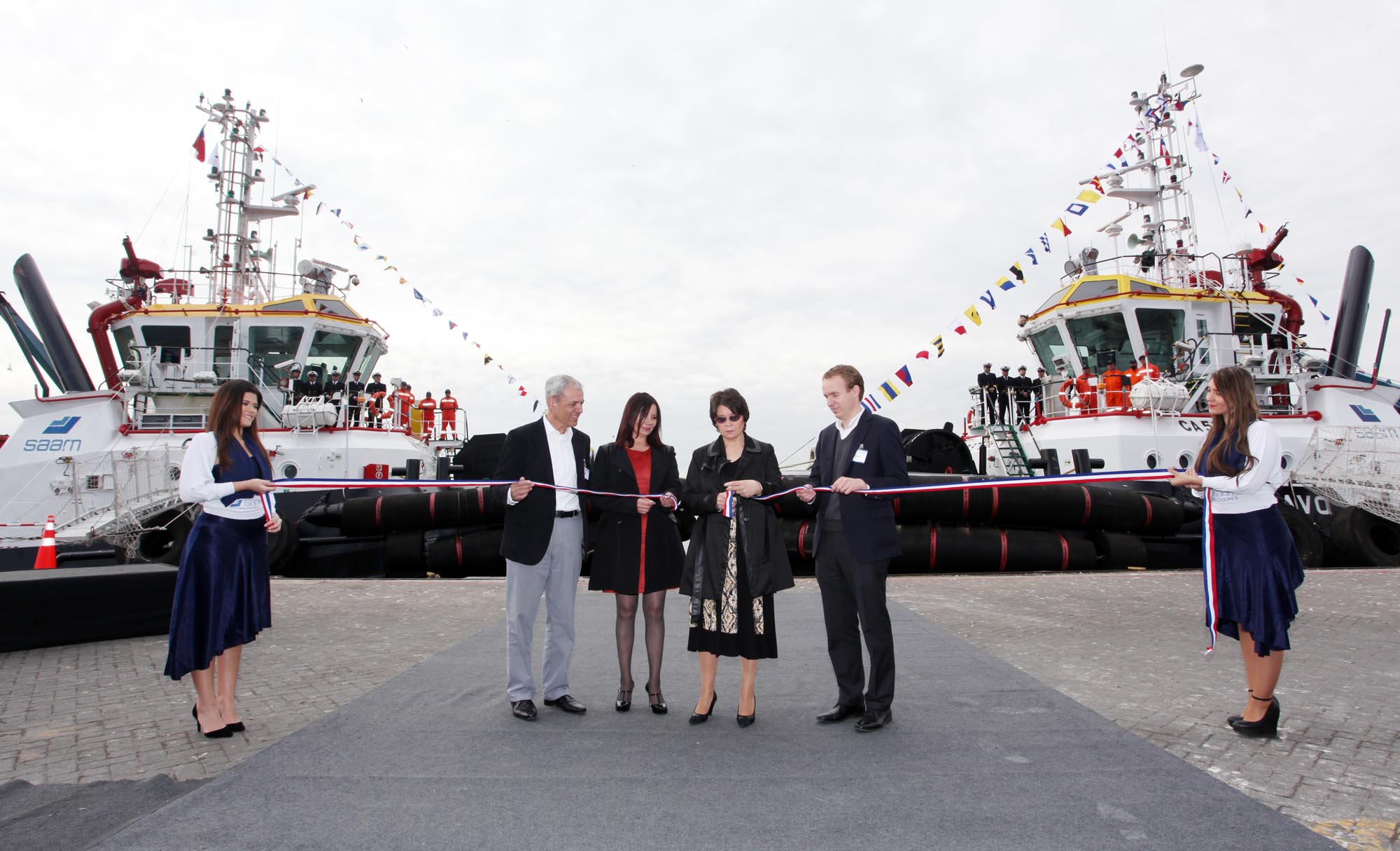 SAAM bautiza en Valparaíso remolcadores más potentes de la Costa Oeste de Sudamérica