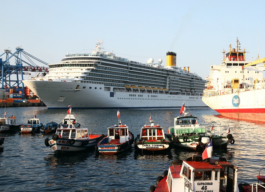 Recalada del “Sea Princess” augura positiva Temporada de Cruceros para Puerto Valparaíso