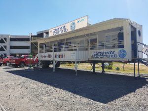 Talcahuano recibe al Contendedor Trotamundo de SAAM