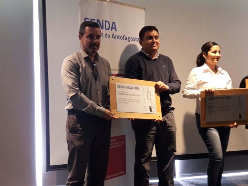 Puerto Mejillones recibe importante certificación del Senda