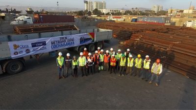 TPA recibe rieles para proyecto ferroviario boliviano